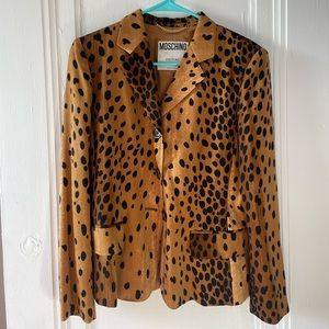 Moschino couture, leopard print blazer